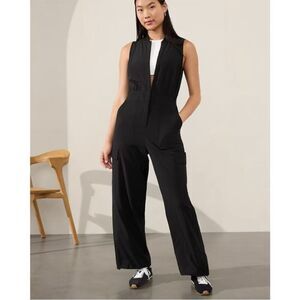 Athleta | Brooklyn Heights Wide Leg Utility Jumpsuit Size 8 NWT